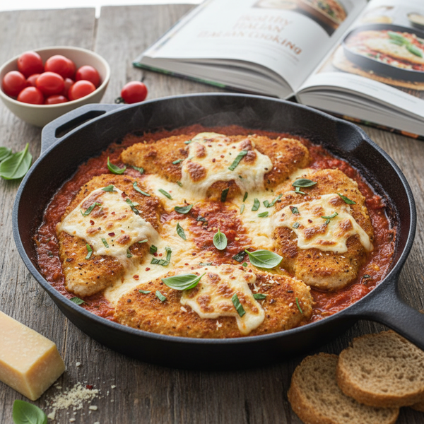 Lighter Chicken Parmigiana Skillet recipe
