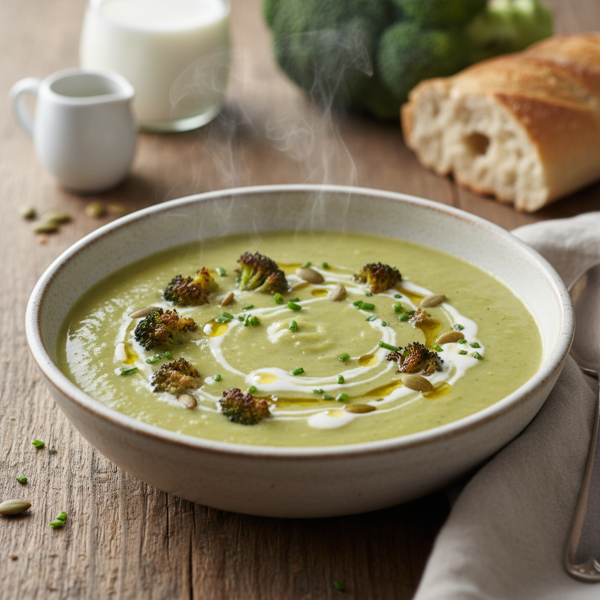 Lighter Creamy Broccoli Bliss Soup recipe