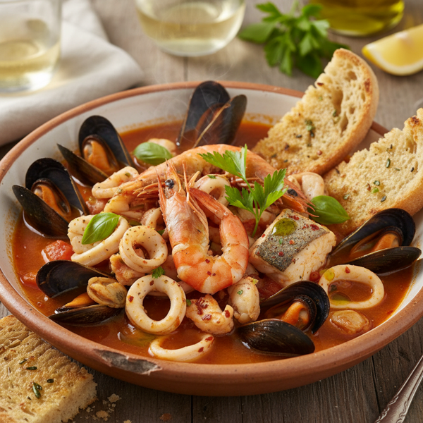 Ligurian Seafood Buridda Delight recipe