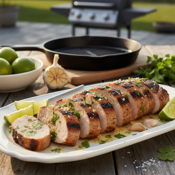 Lime-Garlic Grilled Pork Tenderloin recipe