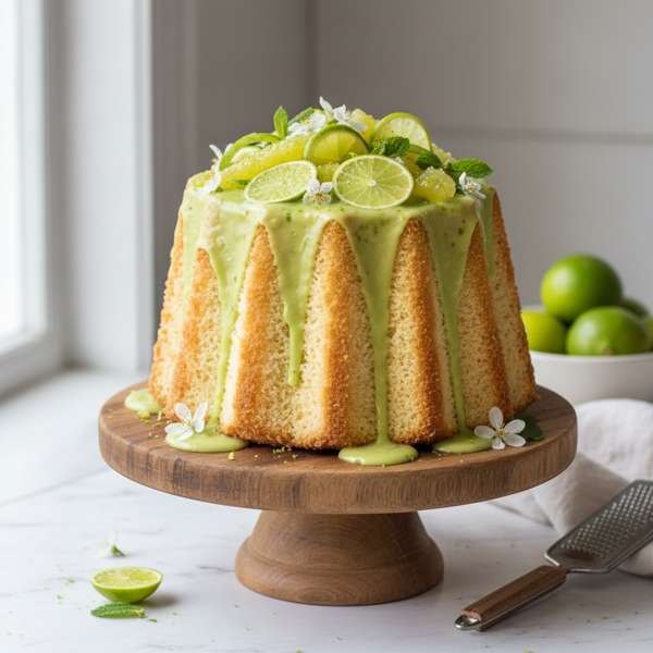 Lime Bliss Angel Cake recipe