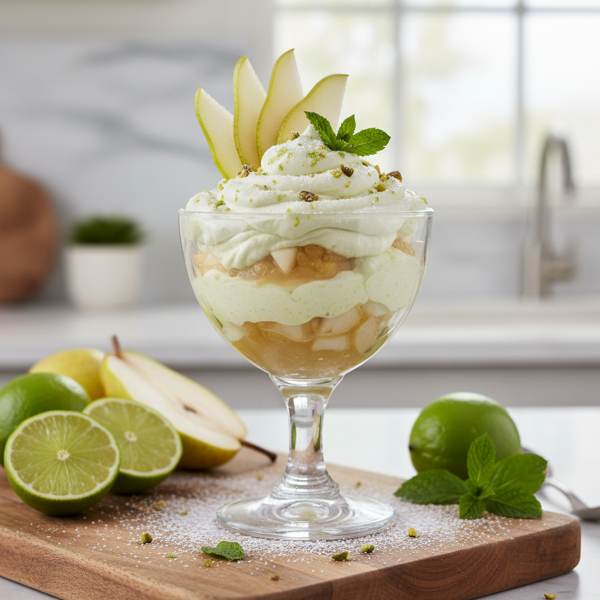 Lime Pear Whipped Delight recipe