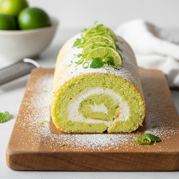 Lime Zest & Cream Jelly Roll recipe