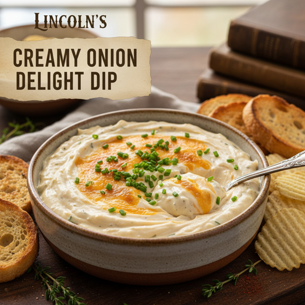 Lincoln's Creamy Onion Delight Dip recipe