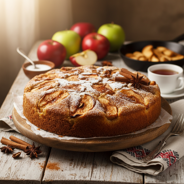 Lithuanian Cinnamon Apple Cake recipe