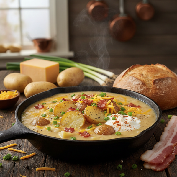 Loaded Baked Potato Soup Deluxe recipe