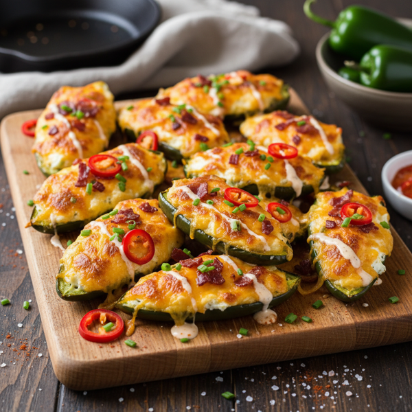 Loaded Cheesy Jalapeño Poppers recipe