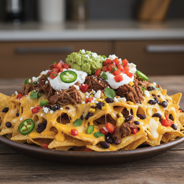 Loaded Gourmet Nachos recipe