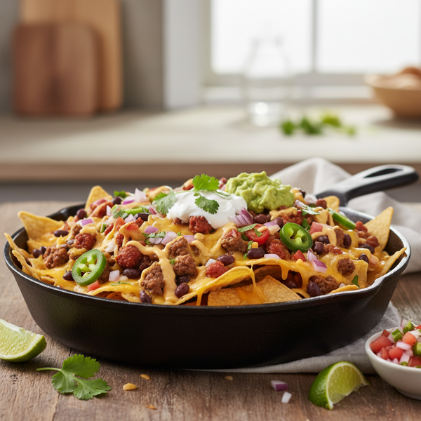 Loaded Skillet Nachos Supreme recipe