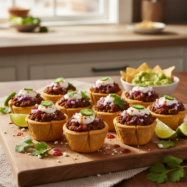 Loaded Taco Cupcakes recipe