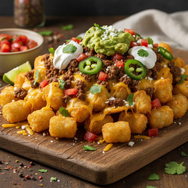 Loaded Tater Tot Nachos Supreme recipe
