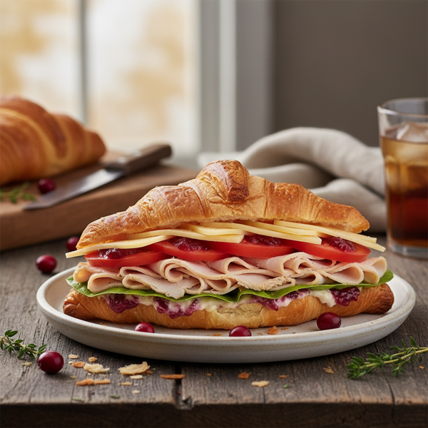 Loaded Turkey & Cheese Croissant Delight recipe