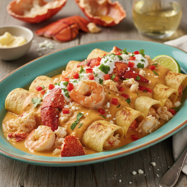 Lobster-Haven Seafood Enchiladas recipe