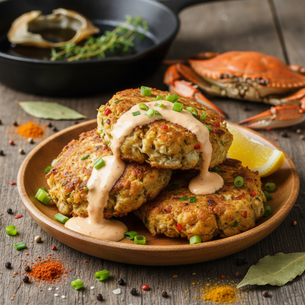 Louisiana Spiced Crab Cakes recipe