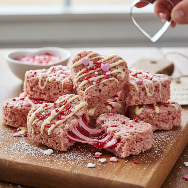 Love-Infused Krispie Heart Treats recipe