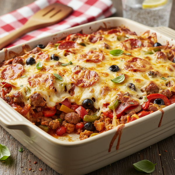 Low-Carb Pizza Delight Casserole recipe