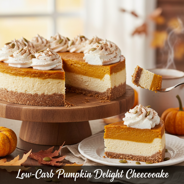 Low-Carb Pumpkin Delight Cheesecake recipe