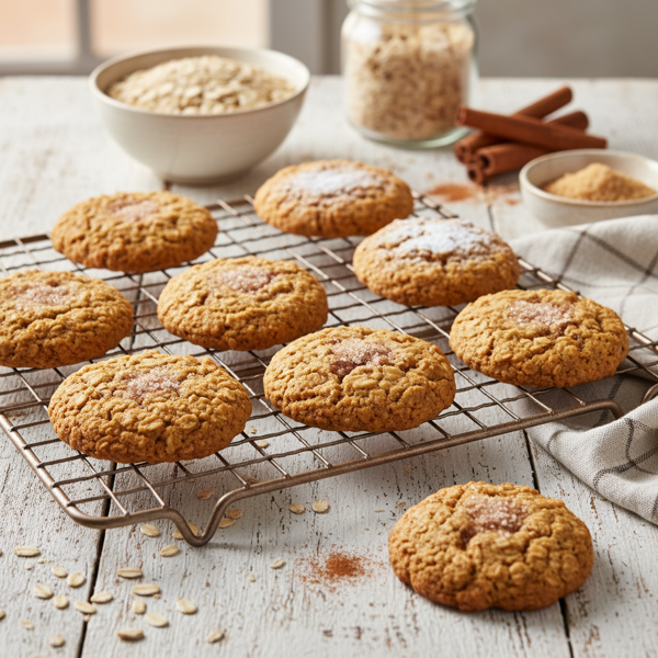 Low-Sugar Cinnamon Oatmeal Cookies recipe