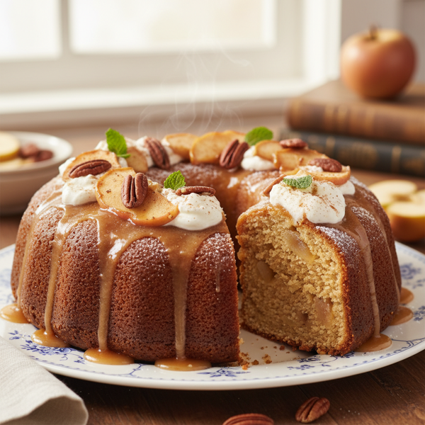 Luscious Applesauce Sour Cream Pound Cake recipe