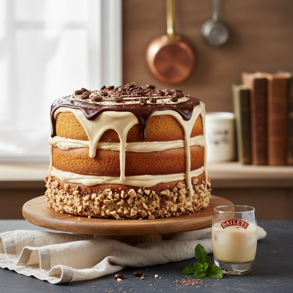 Luscious Bailey's Irish Cream Cake recipe