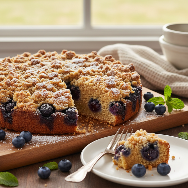 Luscious Blueberry Buckle Delight recipe