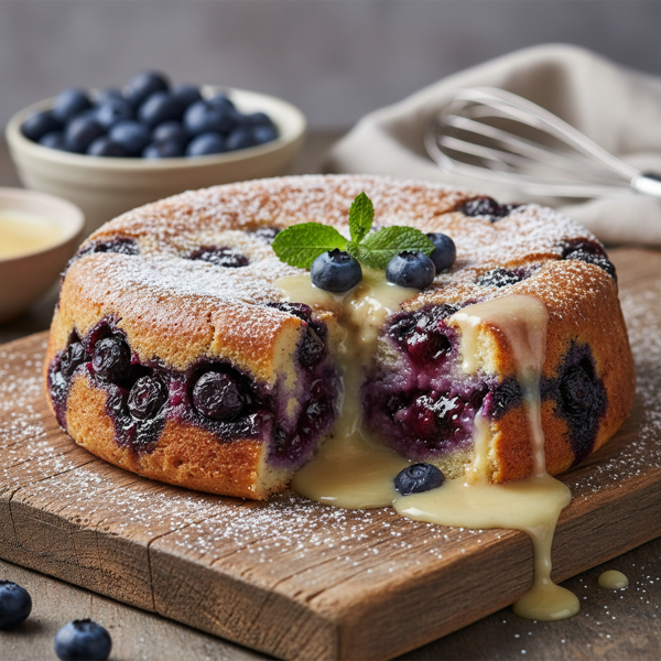 Luscious Blueberry Pudding Cake recipe