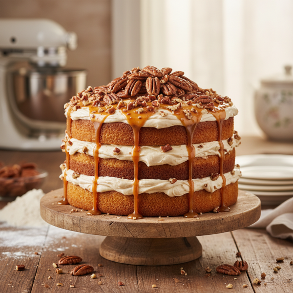 Luscious Butter Pecan Dream Cake recipe