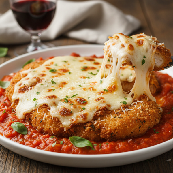 Luscious Chicken Parmigiana with Sweet Marinara recipe