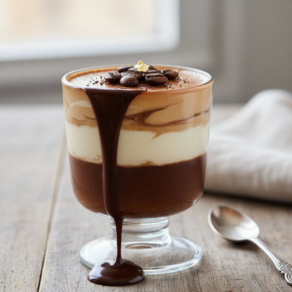 Luscious Coffee Yogurt Panna Cotta recipe