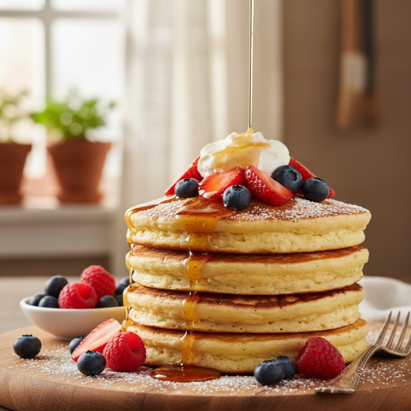 Luscious Cottage Cheese Pancakes recipe