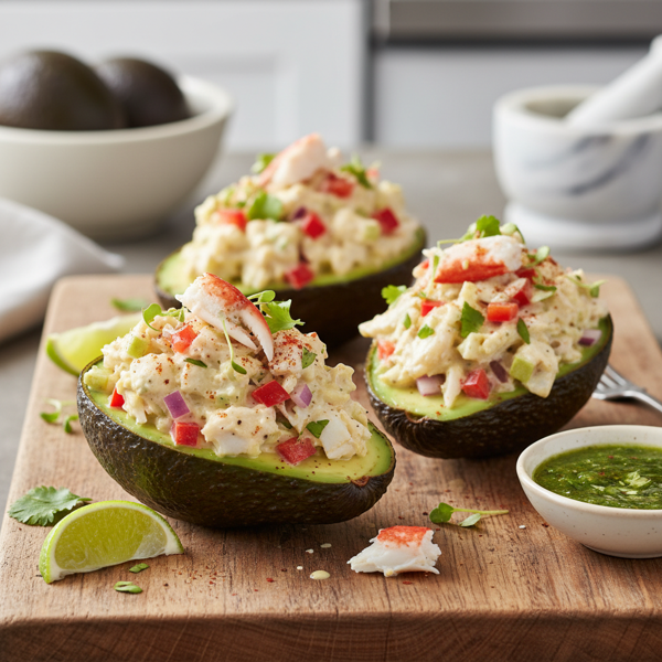 Luscious Crab-Stuffed Avocado Delights recipe