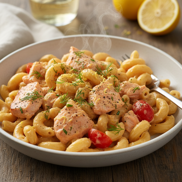 Luscious Creamy Salmon Pasta Sauce recipe