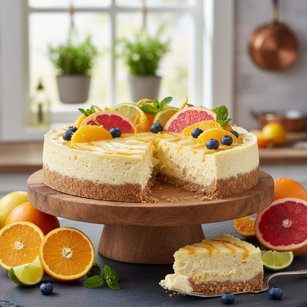 Luscious Gluten-Free Citrus Cheesecake recipe