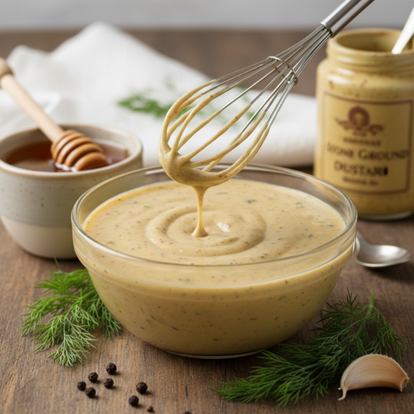 Luscious Honey-Dijon Cream Dressing recipe