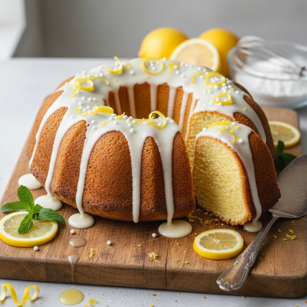 Luscious Lemon Dream Bundt Cake recipe