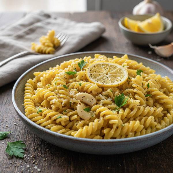 Luscious Lemon Garlic Cream Sauce for Pasta recipe