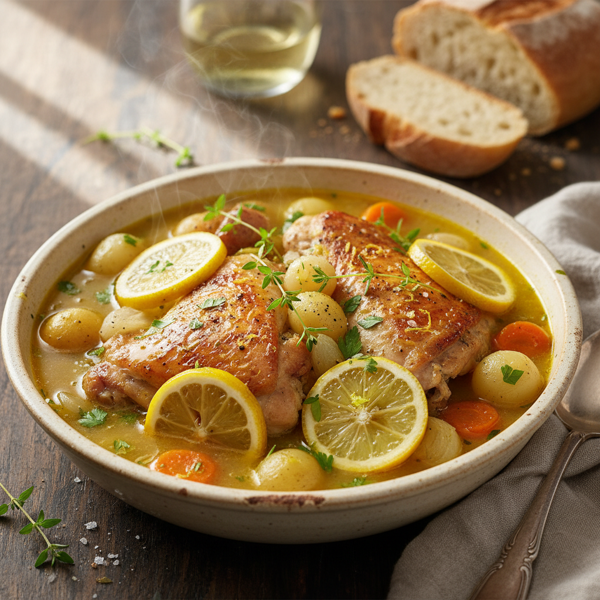 Luscious Lemon Thyme Chicken Stew recipe