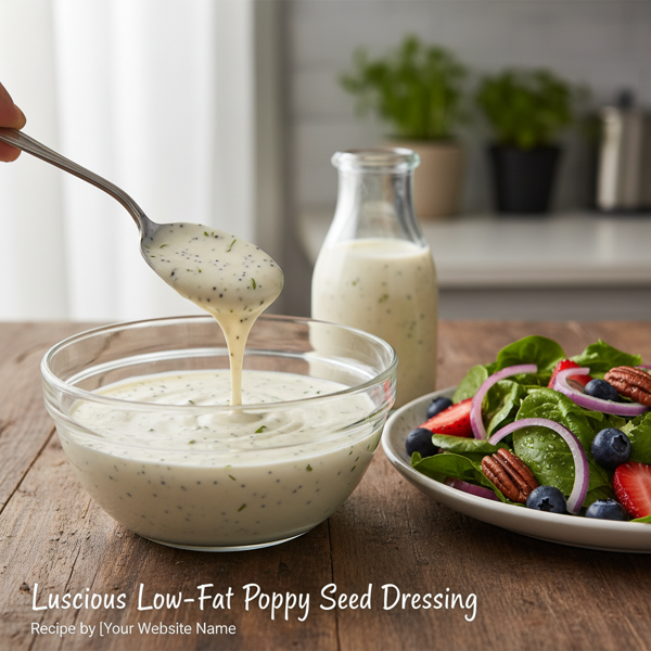 Luscious Low-Fat Poppy Seed Dressing recipe