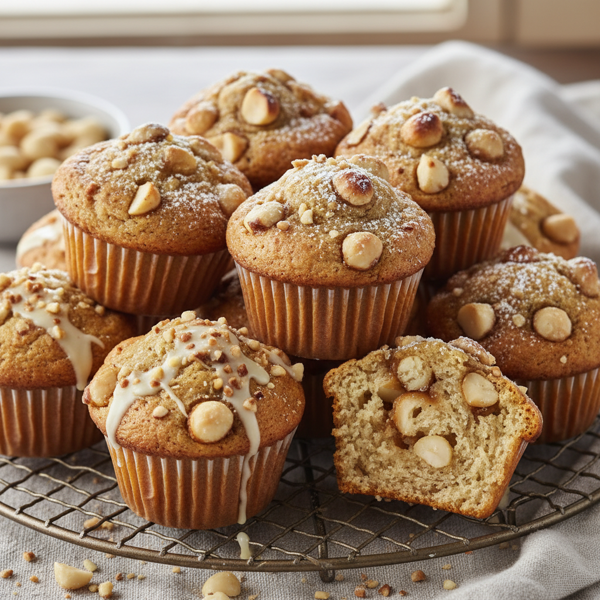 Luscious Macadamia Nut Muffins recipe