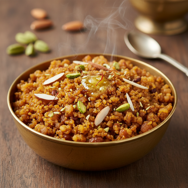 Luscious Moong Dal Halwa recipe