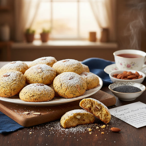 Luscious Poppy Seed-Almond Delights recipe