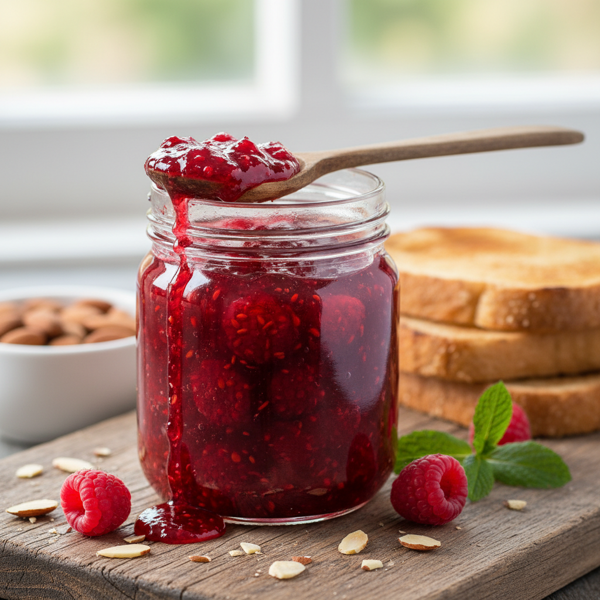Luscious Raspberry Almond Preserve recipe