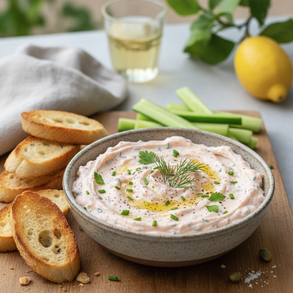 Luscious Smoked Salmon and Herb Dip recipe