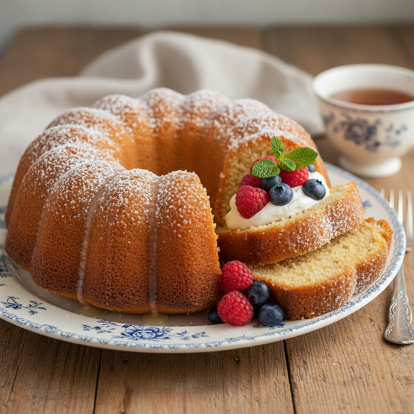 Luscious Sour Cream Pound Cake recipe