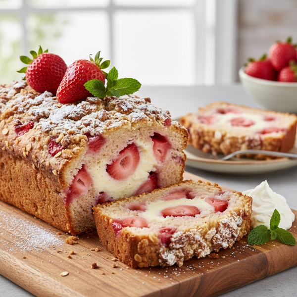 Luscious Strawberry Cream Cheese Loaf recipe
