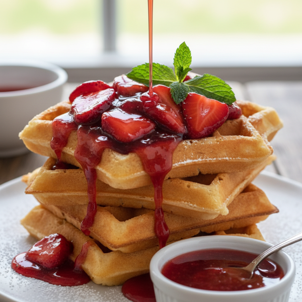 Luscious Strawberry Waffle Sauce recipe