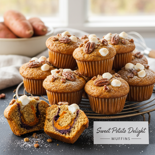 Luscious Sweet Potato Delight Muffins recipe