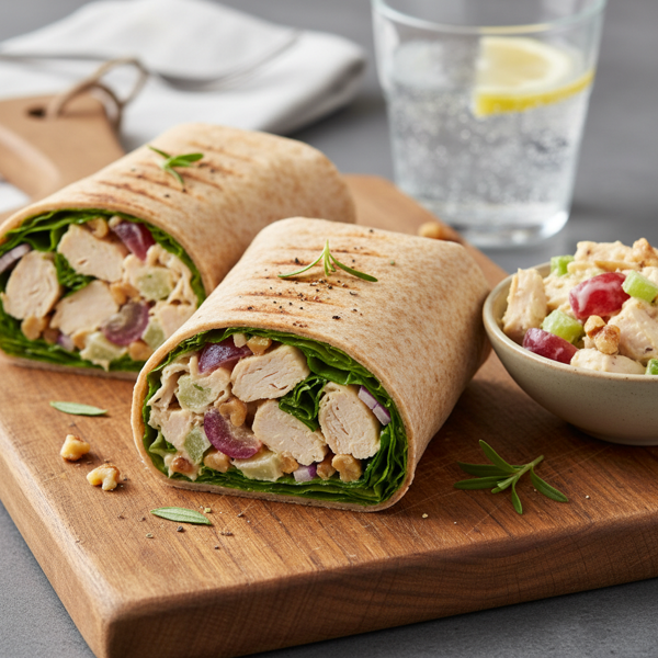 Luscious Tarragon Chicken Salad Wrap recipe