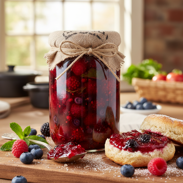 Luscious Triple Berry Bliss Jam recipe