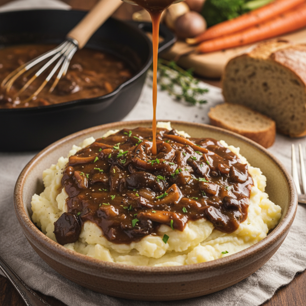 Luscious Vegetarian Gravy recipe